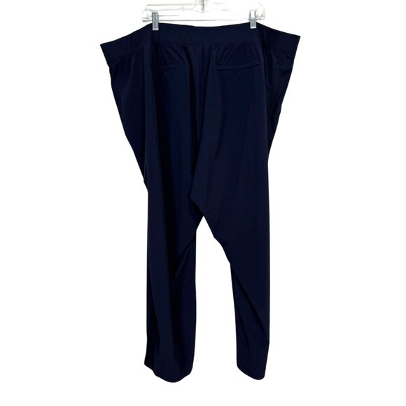 Athleta Brooklyn Ankle Pants Navy Blue Lightweight Pull-On Stretch Women Size 26 - Picture 2 of 8